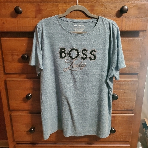 Lane Bryant "Boss Lady" Shirt Size 18/20 - Picture 1 of 5